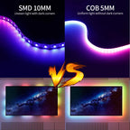 WS2812B RGBIC COB LED Strip WS2812 High Density Individually Addressable 60/100/160Leds/m Smart Dream Color COB Led Light DC5V