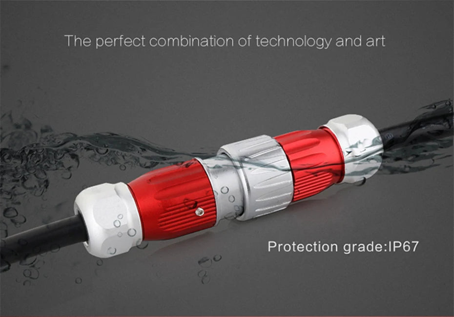 CNLINKO DH20 Electrical Connector Industrial Waterproof IP68 Soldering Wire Heavy Duty Metal Connector for Construction & Mining