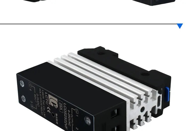 LCTC 0-10V 4-20mA 0-5V SSR Solid State Relay Voltage Regulator Single Phase Slim Relay With Radiator 10A 25A 40A 50A 60A 80A