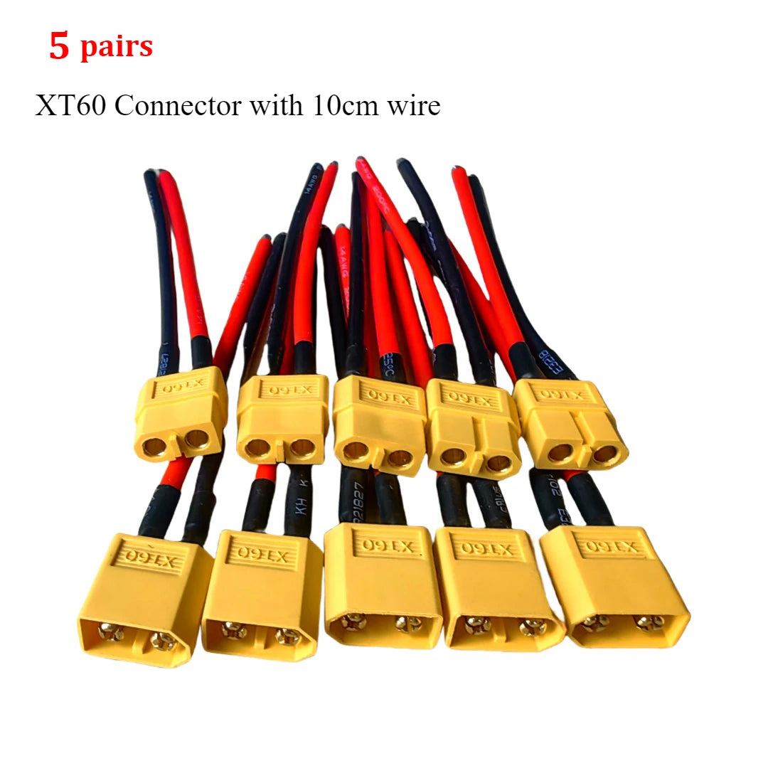 XT60 Male Female Bullet Connectors Plug Adapter With 14 AWG Silicon Wire For ESC Lipo Battery Extension Quadcopter Multicopter