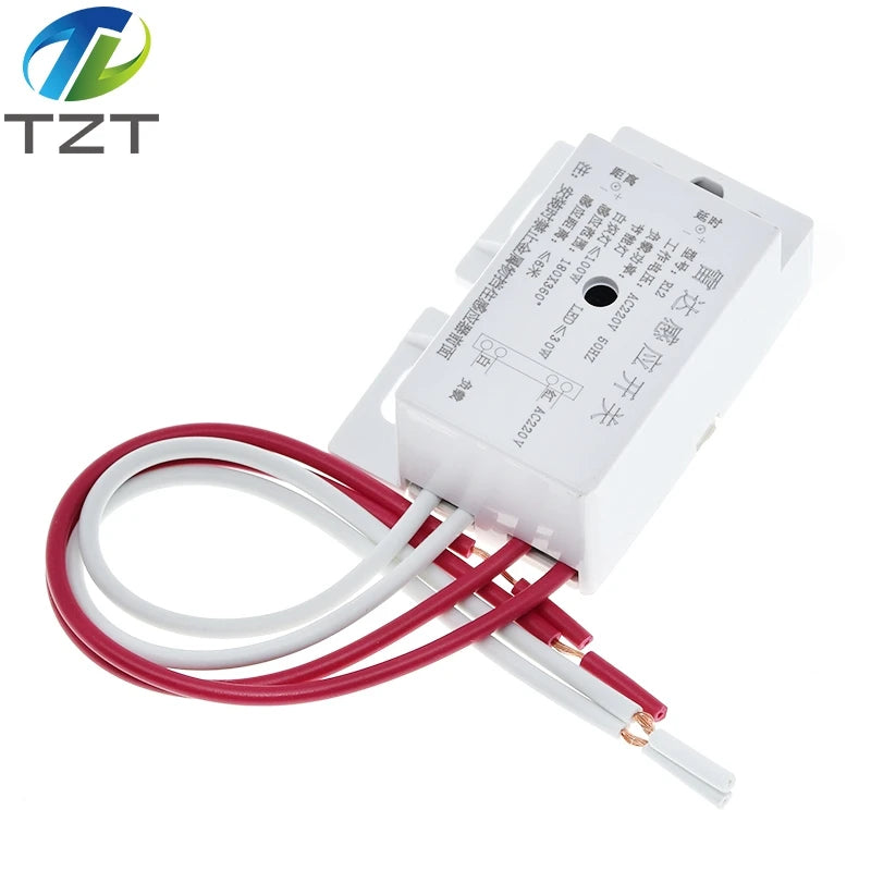 New 220V AC 50Hz Auto Infrared Sensor Switch PIR Microwave Radar Body Motion Sensor Module Adjustable For Time Distance Range