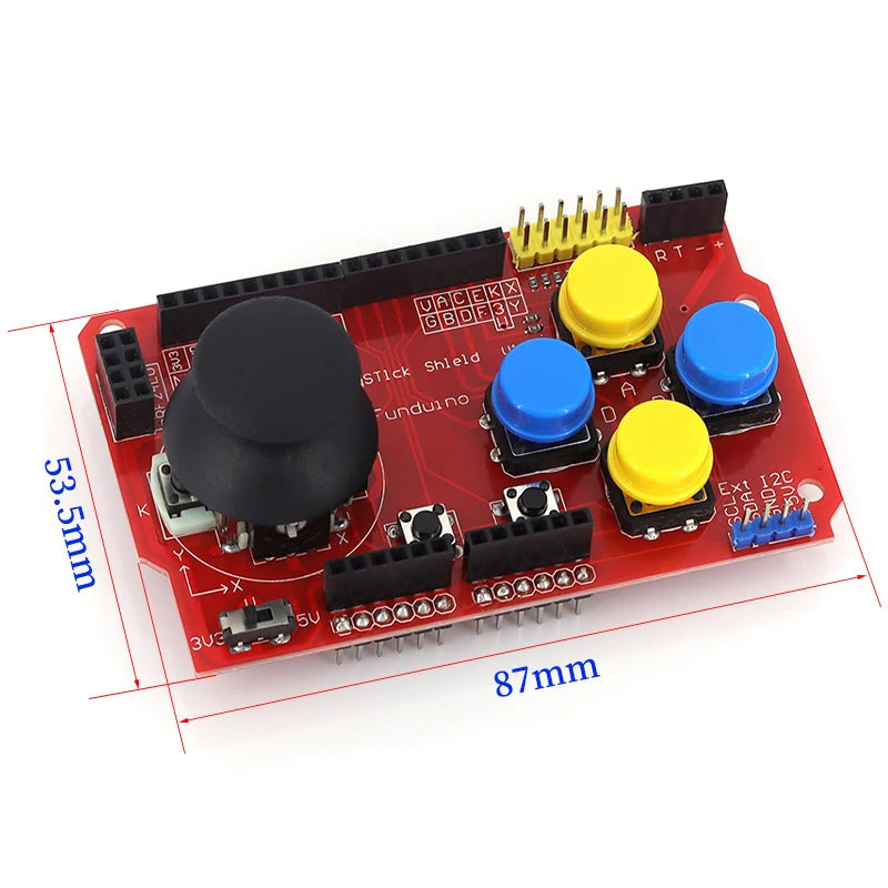 Gamepad Joystick Keypad Shield PS2 for Arduino nRF24L01 Nk 5110 LCD I2C Interface - Gaming Controller Add-Onmodule