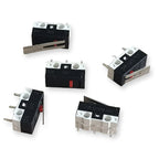 50PCS Small Micro Mouse Switch 12.5*5.7*6.5 Without Handle/Handle Length 8.5mm-15mm C NO NC 3 Pin 2A 125V AC Limit Switches