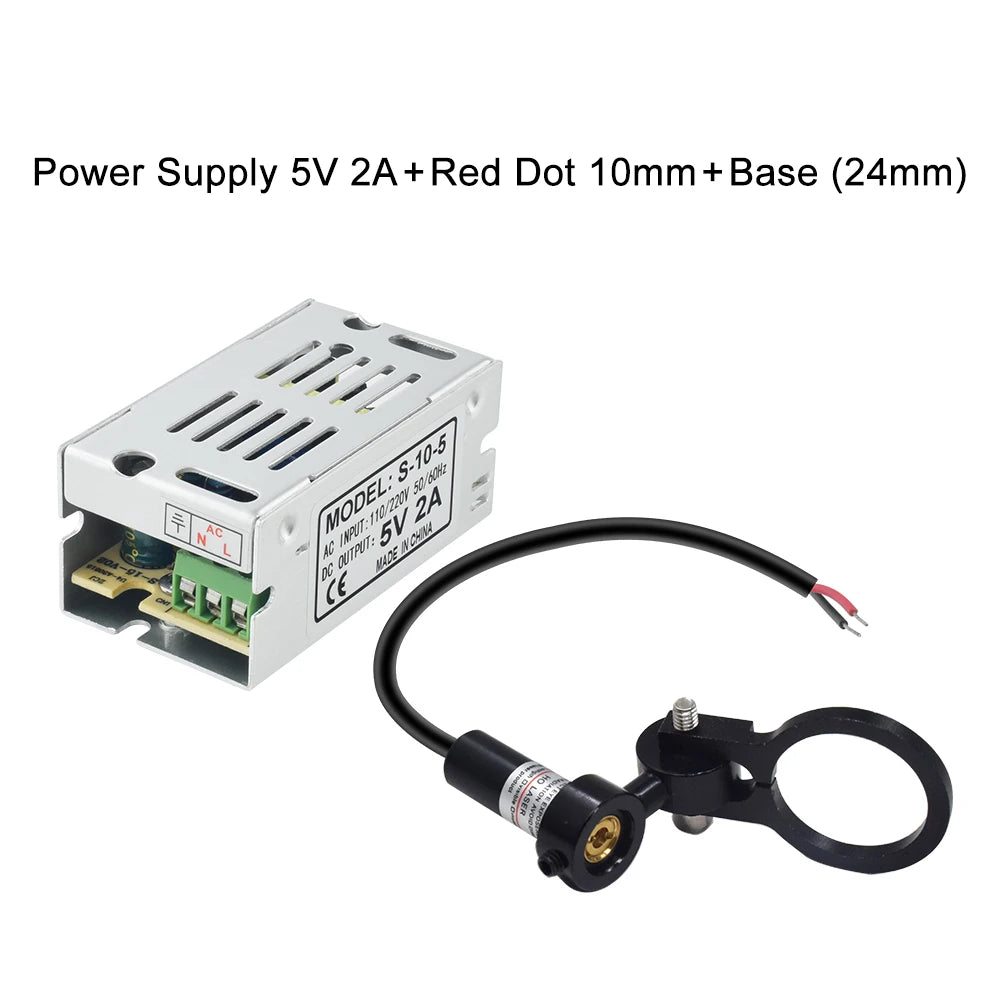 CO2 Diode Module Red Dot Set Positioning DC 5V Laser Engraver CO2 Laser Lens For DIY Co2 Laser Engraving Cutting Head