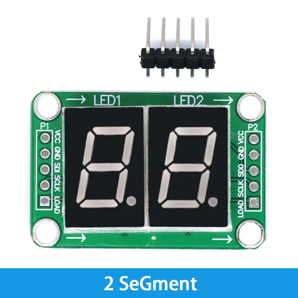 74HC595 Static Drive LED Display Module - 2/3/4-Digit 7-Segment Digital Tube with 74HC595 Shift Register (100% Genuine IC)Module
