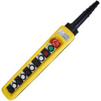 2/4/6/8 Pushbuttons Double Speed/Single speed Hoist Crane Pendant Control Stations With Emergency Stop For circuits XAC-A271