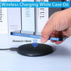 Wireless Charger For iPhone 17 16 15 14 13 Pro Max Induction Fast Charging Pad Dock Station For Samsung S25 S24 Xiaomi Huawei