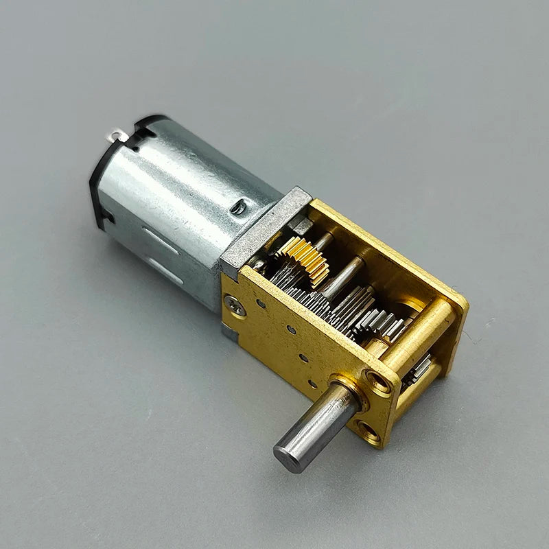 N20 Full Metal Gearbox Gear Motor DC 3V 6V 9V 12V 4RPM-381RPM Slow Speed High Torque Worm Gear Motor DIY Smart Car Robot Lock