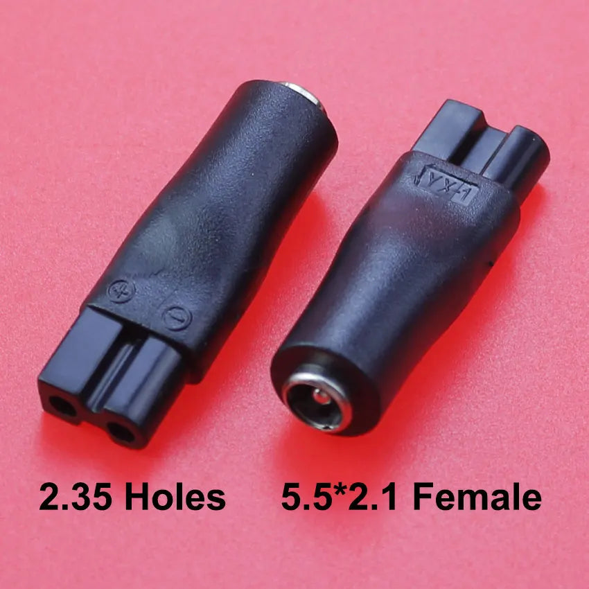 2/7Pcs 5V DC 5.5*2.1mm USB Power Cord Cable Double Hole Charging Adapter Plug For All Kinds Hair Clippers Beard Trimmers Shavers