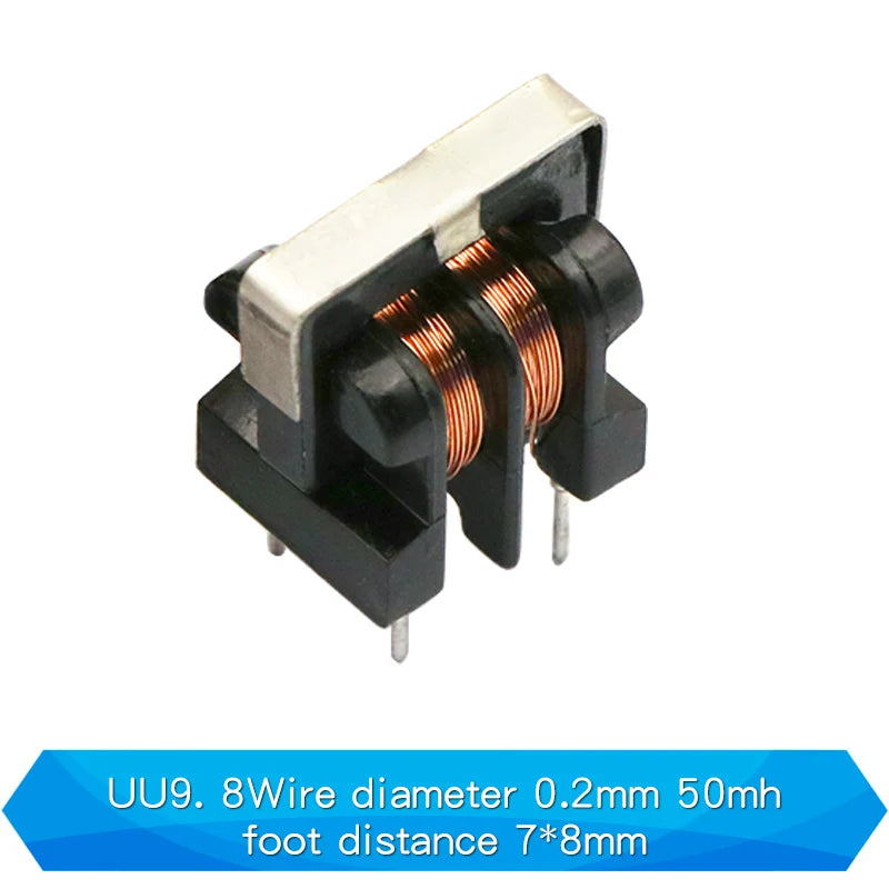 1PCS Common Mode Inductor Filter UU uf 9.8 10.5 10MH 5MH 20MH 30MH For Filter Inductance Pitch 7*8mm Copper Wire