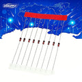 100PCS 1/2W DO-35 0.5W Zener Diode 5V/12V BZX55C5V1 BZX55C12V DO35