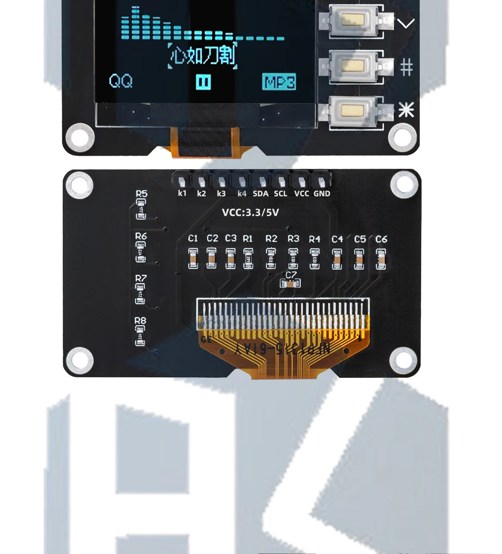 1.3 inch oled IIC Serial White OLED Display Module 128X64 I2C SSD1306 12864 LCD Screen Board VDD GND SCK SDA for Arduino