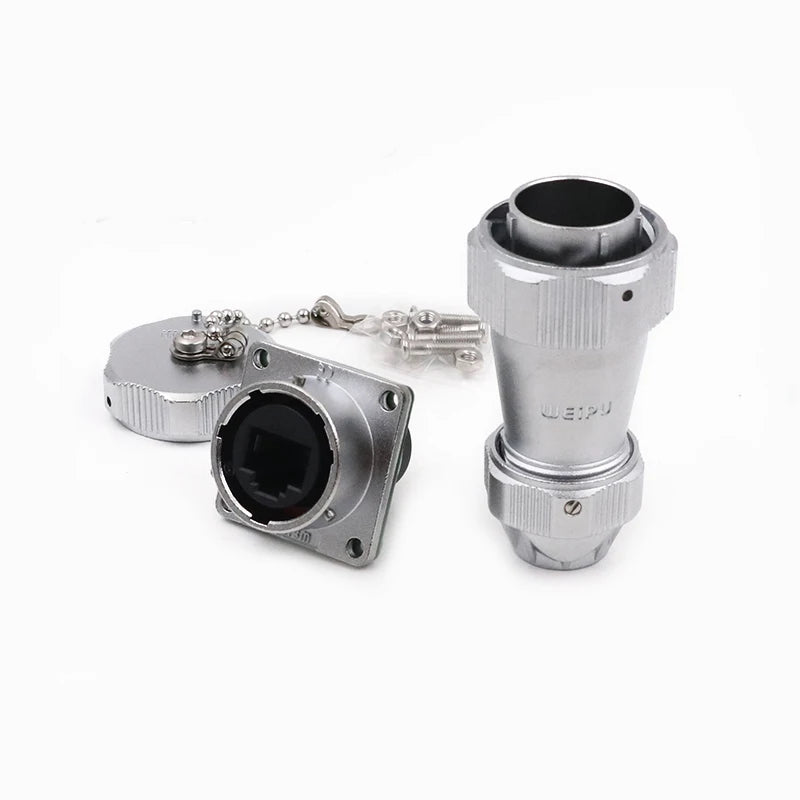 WEIPU WY24 RJ45 TE+Z Outdoor Lan CAT6 Connector Waterproof IP67 WY24JRJ45TE WY24KRJ45Z  Ethernet Network Male Plug Female Socket