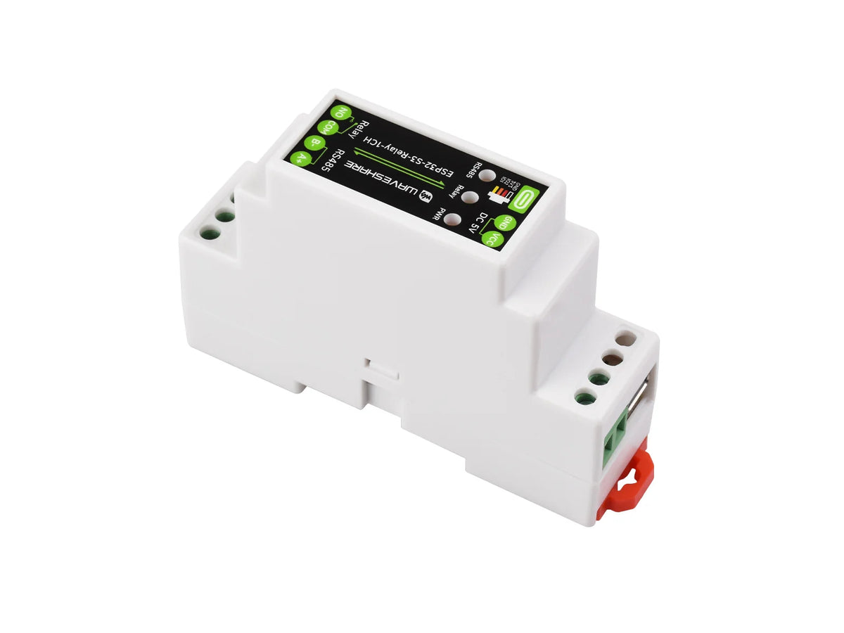 Waveshare Industrial 1-Channel ESP32-S3 WiFi Relay Module, Supports WiFi / Bluetooth / RS485 Control, With Multiple Isolation