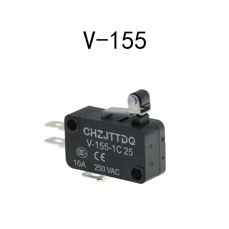 5PCS Momentary Micro Limit Switch CHZJTTDQ V-15.V-151.V-152.V-153.V-154.V-155.V-156   Travel switch limit switch silver contact