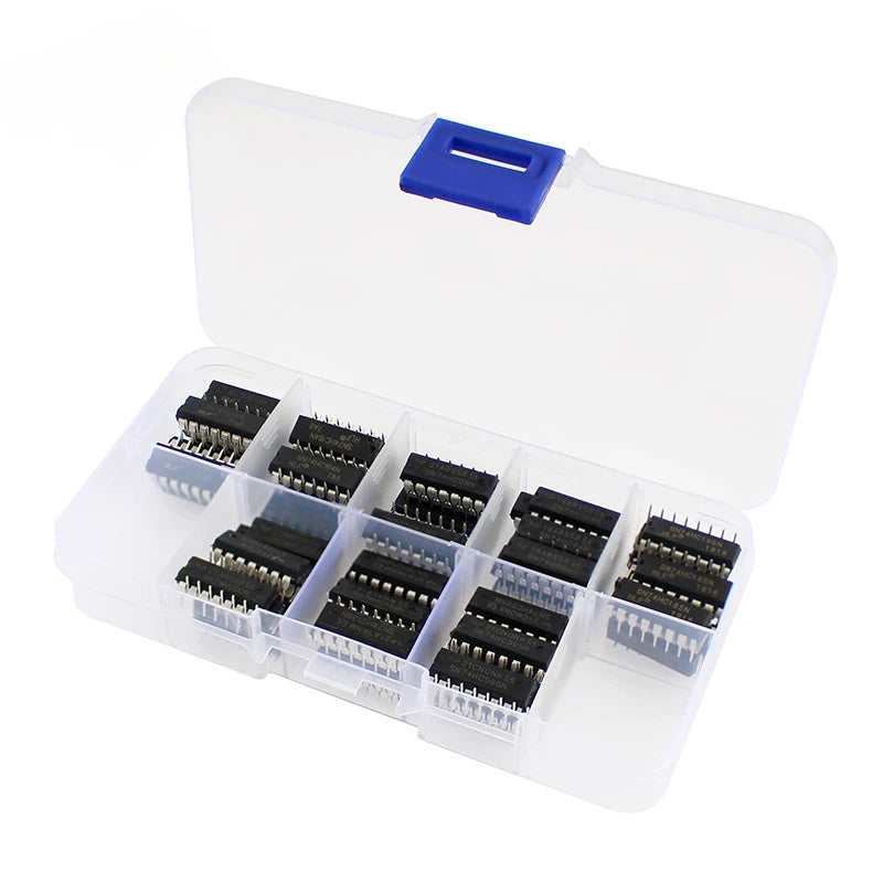 80PCS Integrated Circuit Logic IC Kit DIP-14 SN74HC00N SN74HC04N SN74HC08N SN74HC14N SN74HC138N SN74HC164N SN74HC165N SN74HC595N
