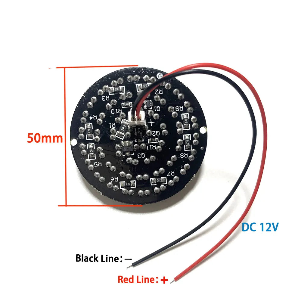 CCTV Fill Light 48 LED 850nm Illuminator IR Infrared Night Vision Light Lamp For 60 CCTV Camera