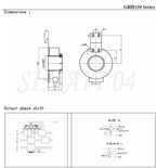 GHH100 Rotary Incremental Encoder, Hollow Shaft 40mm 1024 3600 5000 PPR Pulse