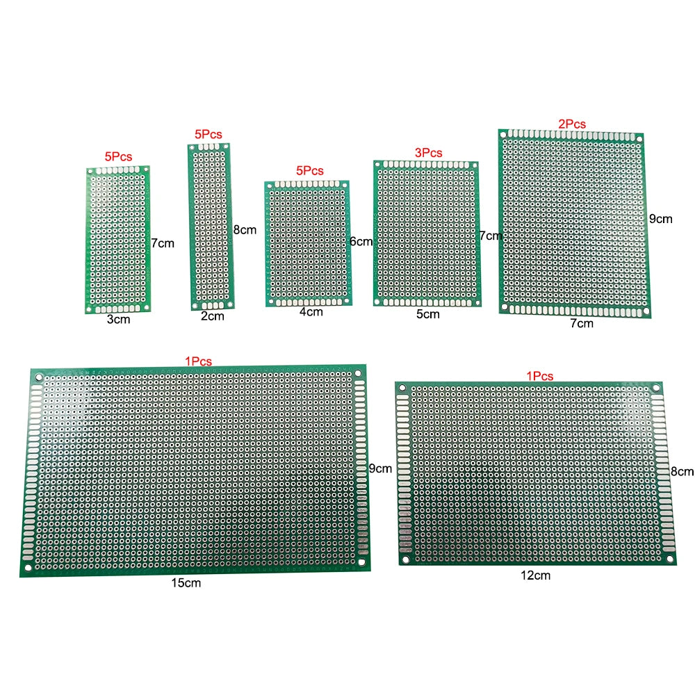 61/169Pcs/Box Double Side PCB Board Kit 40Pin Single Row Male and Female Pin Headers and 5.0mm Screw Terminal Blocks for Arduino