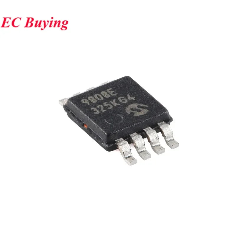 5Pcs/1pc MCP9808T-E/MS MCP9808 MCP9808T 9808E MSOP-8 ±0.5° Digital Temperature Sensor Chip IC
