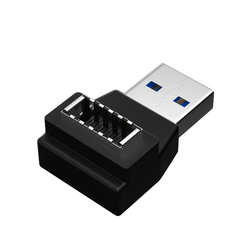 USB 3.1 Front Panel Header USB Type E to Type C Female Male Cable Adapter 90 Degree USB C to USB E to USB 3.0 A Female Connector