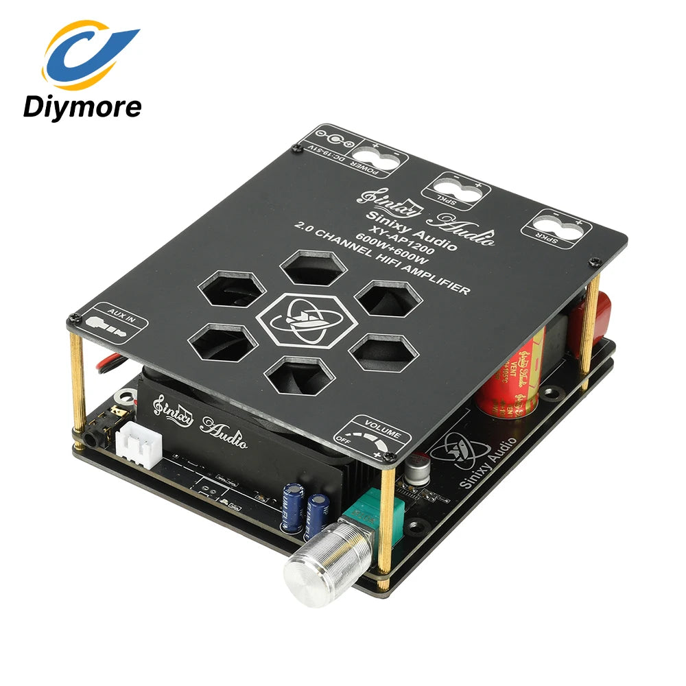XY-AP1200 Pure Power Amplifier Board Class-D Power Amplifier 600W+600W 2-Channel TPA3255 Amplificador For Hi-Fi Speakers