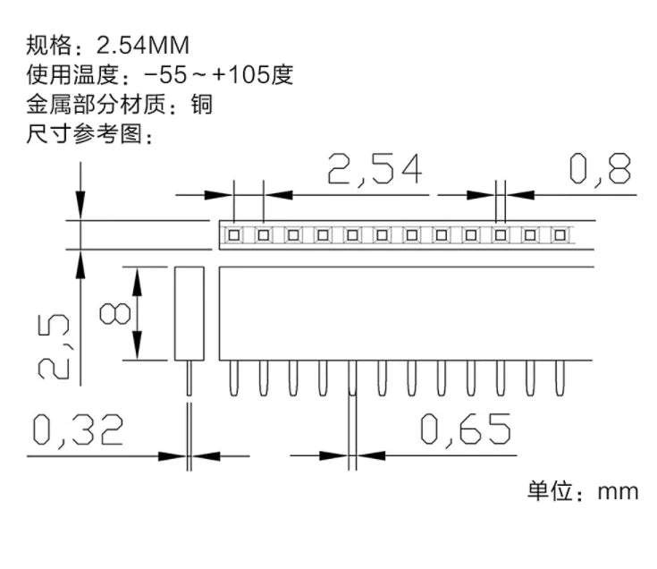 5/10Pcs 2.54mm 40 Pin 1x40 2X40 Single/Double Row Male Female 2.54 Pin Header PCB JST Connector Strip Right angle For Arduino