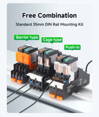 ENMG Relay Module 220VAC 2/4/8/16 Channel SPDT DPDT PLC Signal Amplifier Board Industrial Control Switch