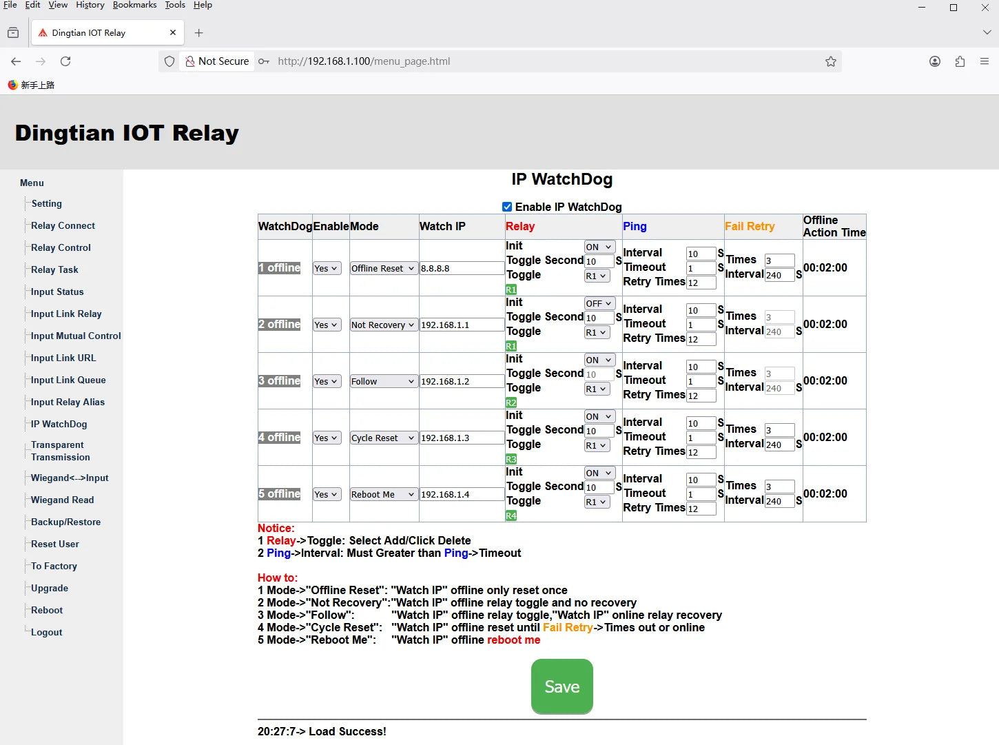 Ethernet Relay Board PoE IP Watchdog Wiegand Input MQTT HTTP Home Assistant Toggle Motor  Double Click