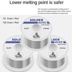 1 Piece Solder Wire High Purity Solder Wire Diameter 63/37 0.8/1mm Mixed Tin Rosin Core Solder Wire for Electrical Welding