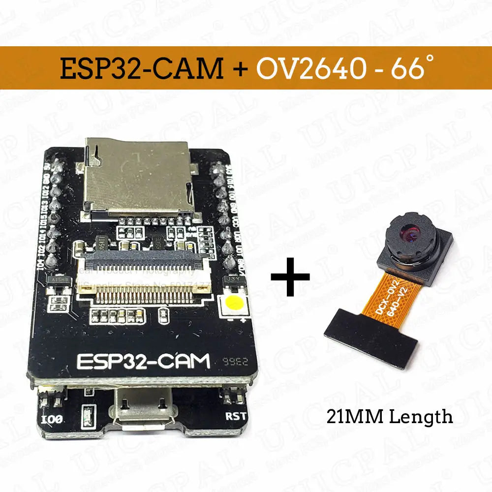 OV2640 ESP32-Cam Set with DVP 24pin Camera 66 120 160 Degree 850nm Night Vision 2MP 2.4 GHz 8MB PSRAM Wireless Bluetooth Module