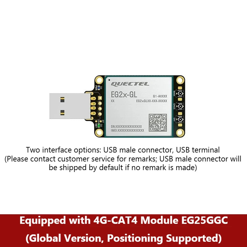 Quectel EC25/EG25 Module Board 4G Internet Stick Dongle Raspberry Pi Industrial Computer Drive-free CAT4 Internet Card