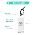 1/2Pcs CBB60 Running Capacitor 3-100uF 450V 2 Wire Electric Air Compressor Motor Run Starting Capacitor for Washing Machine