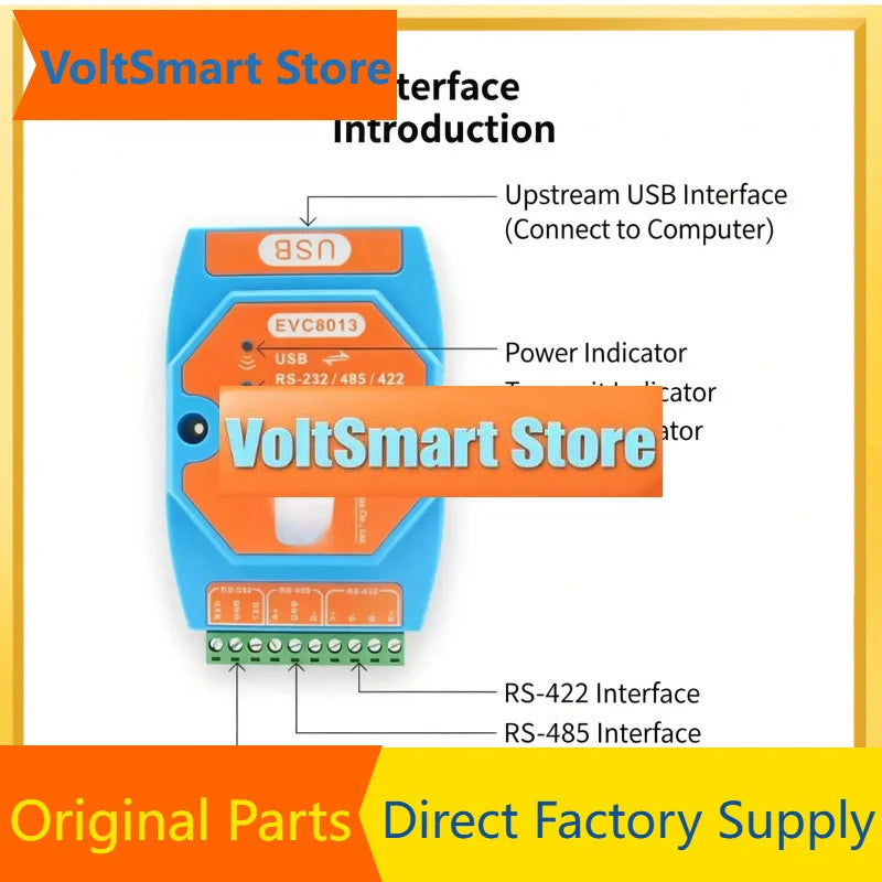 VoltSEVC8013 USB To RS232 RS485 RS422 Serial Converter High Speed Isolated Module With FT230XS Chip