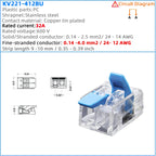 Mini Fast Wire Connector Terminal 25/50/100 PCS Set Compact Plug-in Home Wiring 0.08-4.0mm Universal Cabler for Electronics