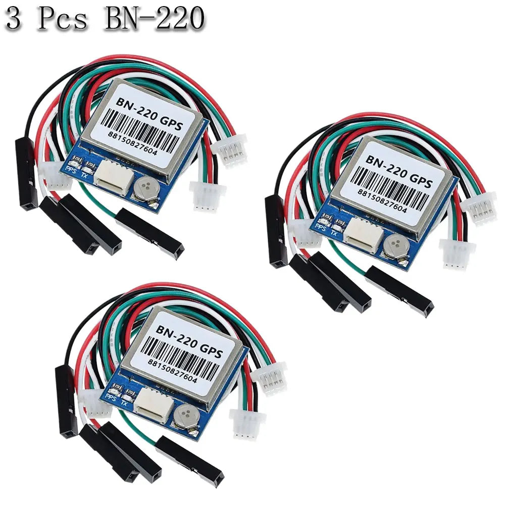 BN220 BN-880 GNSS Module, 3.0V-5.0V TTL Level GPS GLONASS Dual GPS Module with Built-in FLASH Antenna for RC Drone Airplane