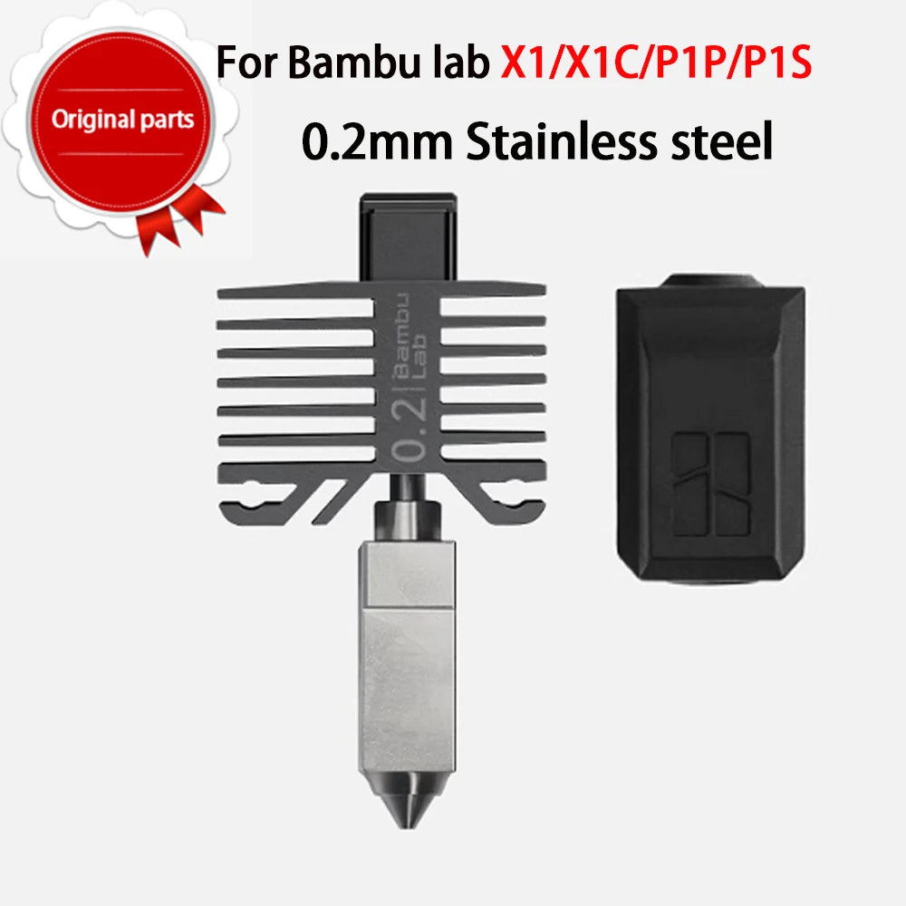 Original Hotend For Bambu Lab X1 X1C P1P P1S Hard Steel Nozzles Bamboo Hotend Thermistor For bambu lab cooling fan P1s X1c Hoend