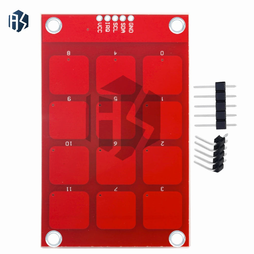 12-Button Capacitive Touch Keypad (MPR121): I2C Interface Sensor Module – for Arduino-Compatible