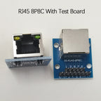 1PC 8P8C With Light RJ45 Network Port Adapter 13Pin DIP2.54 Test Board Horizontal 8p Crystal Head Female Socket Circuit Board