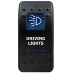 12V Marine Grade Rocker Switch SPST/ON OFF, DPDT/(ON) OFF (ON) Blue Led Light Bar for Carling ARB NARVA Replace Waterproof IP66