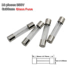 10pcs 5*20mm 6*30mm Glass and Ceramic Fuse 250V Fast Blow 0.1A 0.2A 0.5A 1A 2A 3A 3.15A 4A 5A 6A 8A 10A 15A 20A 25A 30A AMP FUSE