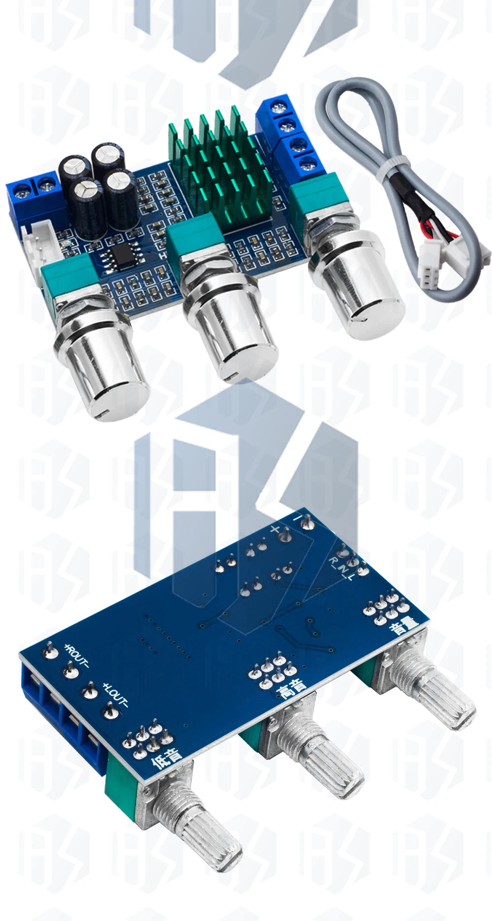 1~2PCS XH-M567 TPA3116D2 Dual-channel Stereo High Power Digital Audio Power Amplifier Board Audio Power Amplifier Board 50W*2