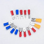 Automotive Insulated Crimp Terminals Kit, Male Female Spade Ring Fork Butt Lugs, Assorted Electrical Wire Connector Set for Car