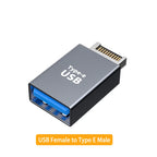 USB 3.1 Front Panel Header Type E to USB C Type C Expansion Cable Adapter Connector for Desktop Computer Motherboard Plug