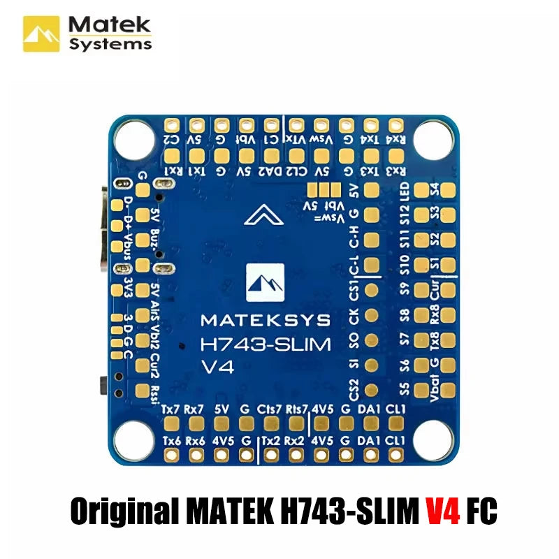 Original Matek Mateksys H743 SLIM V4 Flight Controller