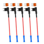 Micro2 Fuse Taps - Upgraded RV Camper Inline Fuse Tap, 12V ATR Add-a-Circuit Blade Fuse Tap Adapter with 5 Amp Micro2 Fuse