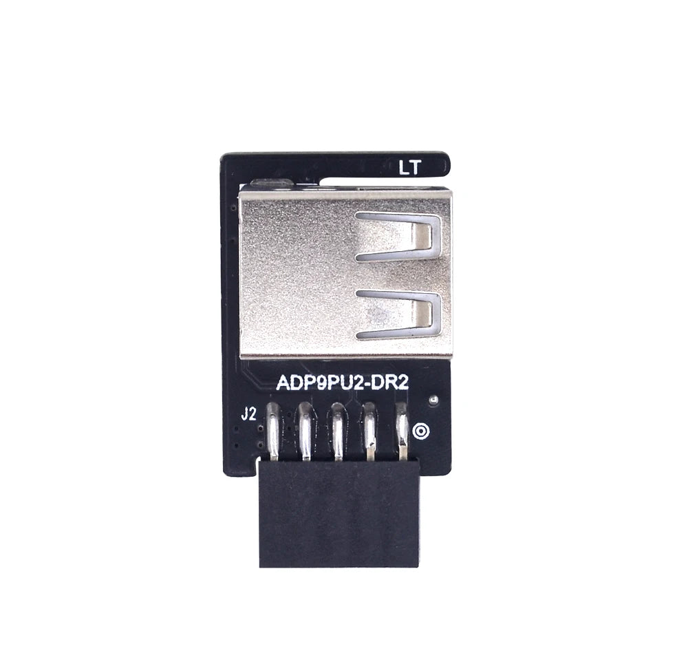TISHRIC 9Pin To 2 Ports USB 2.0 Expansion Card USB 2.0 Motherboard Header 9pin to 2 Ports USB 2.0 Dual USB A 9 Pin Female Adapt