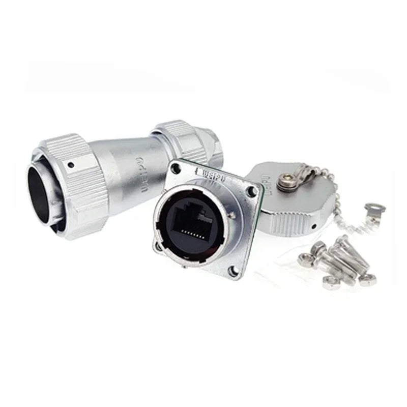 WEIPU WY24 RJ45 TE+Z Outdoor Lan CAT6 Connector Waterproof IP67 WY24JRJ45TE WY24KRJ45Z  Ethernet Network Male Plug Female Socket