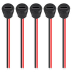5PCS Type-C Female 2 Pin Type-C Female Socket Connector Waterproof Jack Female Charging Port 3A USB-C Charger Plug Socket