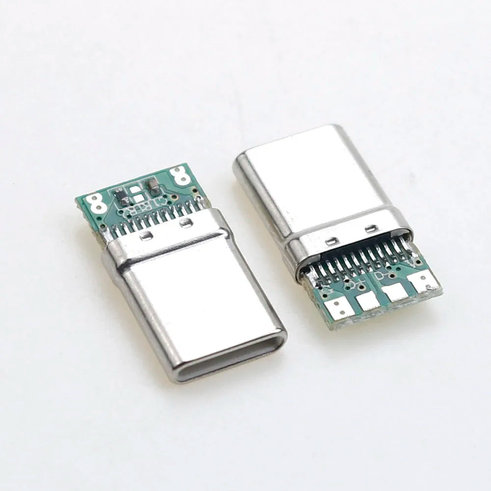 1-10PCS Type-C OTG Male 4P with 5.1K Resistance Data Power Adapter 4 Solder Joint Plug USB Adapter